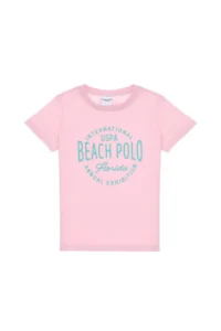 US Polo Assn. Boys' Light Pink Crew Neck T-Shirt