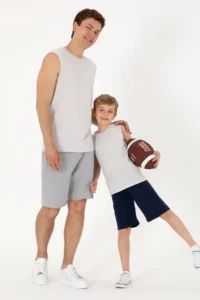 US Polo Assn. Boys' Light Gray Sleeveless Crew Neck T-Shirt