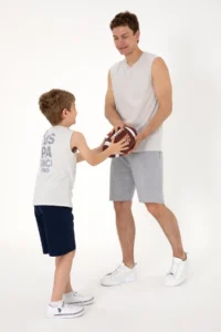 US Polo Assn. Boys' Light Gray Sleeveless Crew Neck T-Shirt - Image 2