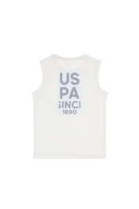 US Polo Assn. Boys' Light Gray Sleeveless Crew Neck T-Shirt - Image 7