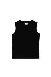 US Polo Assn. Boys' Black Sleeveless Crew Neck T-Shirt - Image 5