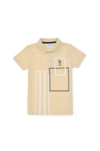 US Polo Assn. Boys' Light Khaki T-Shirt - Image 2