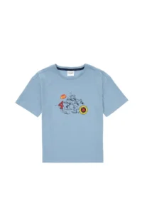 US Polo Assn. Boys' Blue comfort Crew Neck T-Shirt