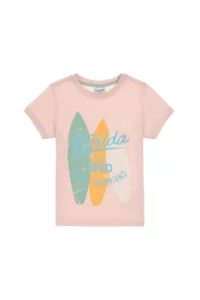 US Polo Assn. Boys' Powder Pink Crew Neck T-Shirt