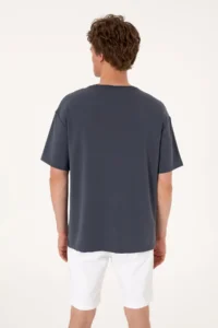 US Polo Assn. Men comfort Fit Crew Neck Anthracite T-Shirt - Image 5