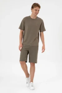 US Polo Assn. Men comfort Fit Crew Neck Mink T-Shirt - Image 4