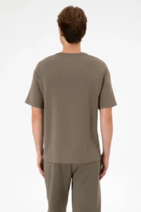 US Polo Assn. Men comfort Fit Crew Neck Mink T-Shirt - Image 5