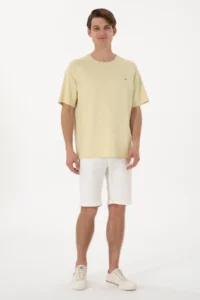 US Polo Assn. Men comfort Fit Crew Neck Light Khaki T-Shirt T-Shirt - Image 4