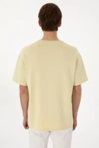 US Polo Assn. Men comfort Fit Crew Neck Light Khaki T-Shirt T-Shirt - Image 5