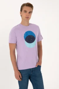 US Polo Assn. Men Lilac T-Shirt