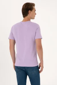 US Polo Assn. Men Lilac T-Shirt - Image 5