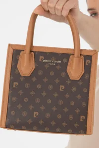 Pierre Cardin Brown Tote Bag - Image 2