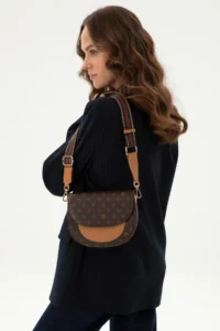 Pierre Cardin Brown Crossbody Bag