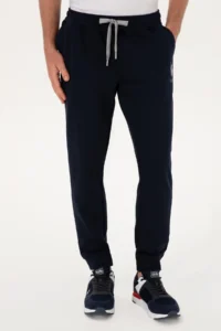 US Polo Assn. Men Navy Blue Sweatpants - Image 2