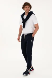 US Polo Assn. Men Navy Blue Sweatpants - Image 3