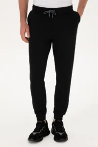 US Polo Assn. Men Black Sweatpants - Image 2