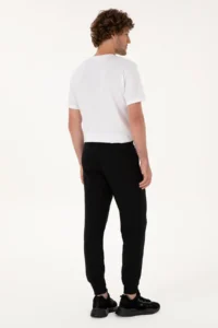US Polo Assn. Men Black Sweatpants - Image 4