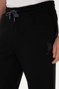 US Polo Assn. Men Black Sweatpants - Image 5