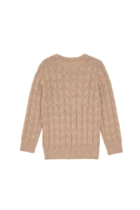 US Polo Assn. Boys' Sand Melanj Crew Neck Basic Sweater - Image 2