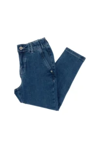 US Polo Assn. Girls' Light Blue Carrot Fit Jeans Pants - Image 3