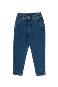 US Polo Assn. Girls' Light Blue Carrot Fit Jeans Pants - Image 4