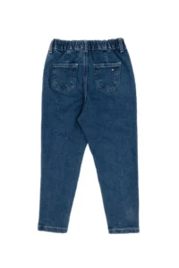 US Polo Assn. Girls' Light Blue Carrot Fit Jeans Pants - Image 5