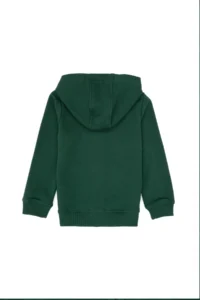 US Polo Assn. Boys' Dark Green Basic Hooded Sweatshirt - Image 4