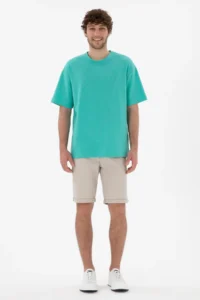 US Polo Assn. Men comfort Fit Crew Neck Mint Jacquard interlock T-Shirt - Image 4