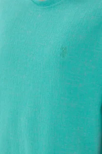 US Polo Assn. Men comfort Fit Crew Neck Mint Jacquard interlock T-Shirt - Image 7