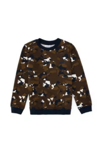 US Polo Assn. Boys' Brown Crew Neck Sweatshirt - Image 3