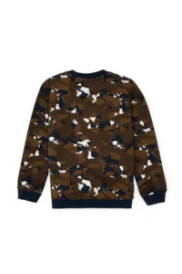 US Polo Assn. Boys' Brown Crew Neck Sweatshirt - Image 4