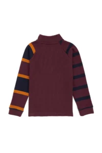US Polo Assn. Boys' Burgundy Half Zippered Sweatshirt - Image 4