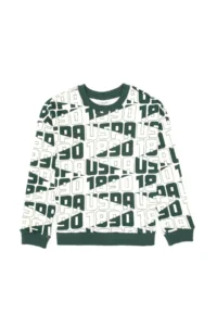 US Polo Assn. Boys' Dark Green Crew Neck Sweatshirt - Image 2