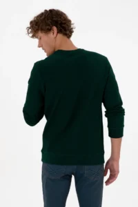 US Polo Assn. Men Regular Fit Crew Neck Dark Green Sweatshirt - Image 5