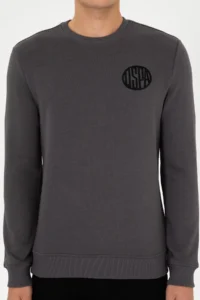 US Polo Assn. Men Regular Fit Crew Neck Gray Sweatshirt - Image 6