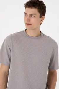 US Polo Assn. Men comfort Fit Crew Neck Dark Gray T-Shirt - Image 2