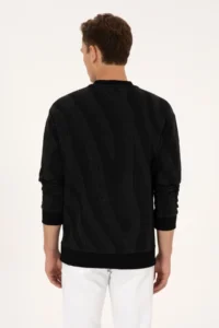 US Polo Assn. Men comfort Fit Crew Neck Black Sweatshirt - Image 5