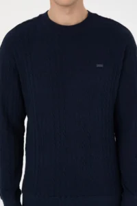 US Polo Assn. Men comfort Fit Crew Neck Navy Blue Sweatshirt - Image 6