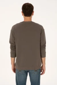 US Polo Assn. Men comfort Fit Crew Neck Mink Sweatshirt - Image 5