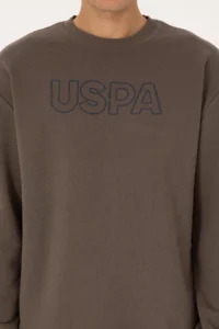 US Polo Assn. Men comfort Fit Crew Neck Mink Sweatshirt - Image 6