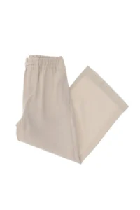 US Polo Assn. Girls' Beige Loose Fit Modal Blend Canvas Pants - Image 4