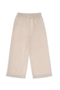 US Polo Assn. Girls' Beige Loose Fit Modal Blend Canvas Pants - Image 6