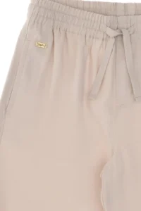 US Polo Assn. Girls' Beige Loose Fit Modal Blend Canvas Pants - Image 7