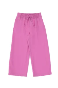 US Polo Assn. Girls' Fuchsia Loose Fit Modal Blend Canvas Pants - Image 4