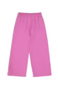 US Polo Assn. Girls' Fuchsia Loose Fit Modal Blend Canvas Pants - Image 5