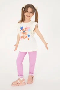 US Polo Assn. Girls' Pink Toothpick Fit Kanvas Pants - Image 2