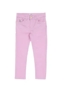 US Polo Assn. Girls' Pink Toothpick Fit Kanvas Pants - Image 4