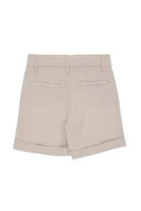 US Polo Assn. Girls' Beige with pocket Weaving Shorts - Image 5