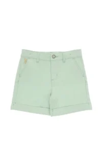 US Polo Assn. Girls' Aqua Green with pocket Weaving Shorts - Image 3