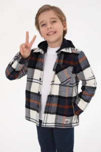 US Polo Assn. Boys' Light Navy Long Sleeve Shirt